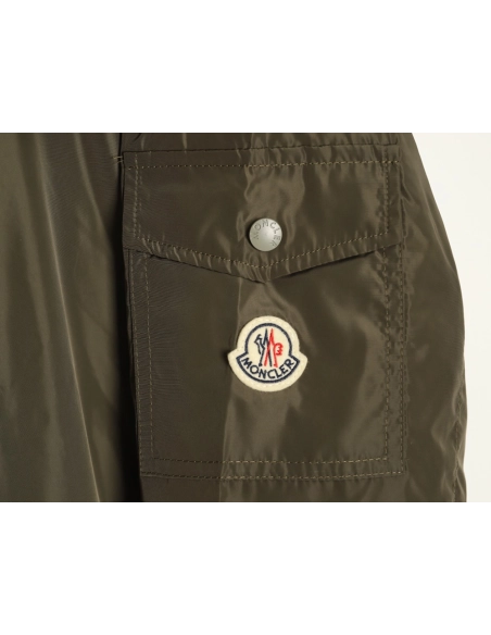 Moncler Lightweight Casual Hooded Jacket with Sleeve Pocket,Moncler