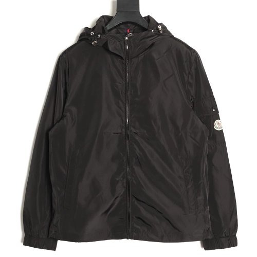 Moncler Lightweight Casual Hooded Jacket with Sleeve Pocket TSK1,Moncler