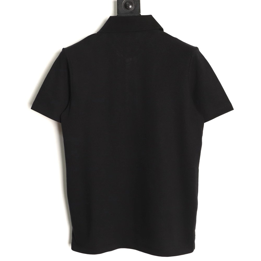Burberry Embroidered Iridescent Equestrian Knight Polo Shirt TSK1,Burberry