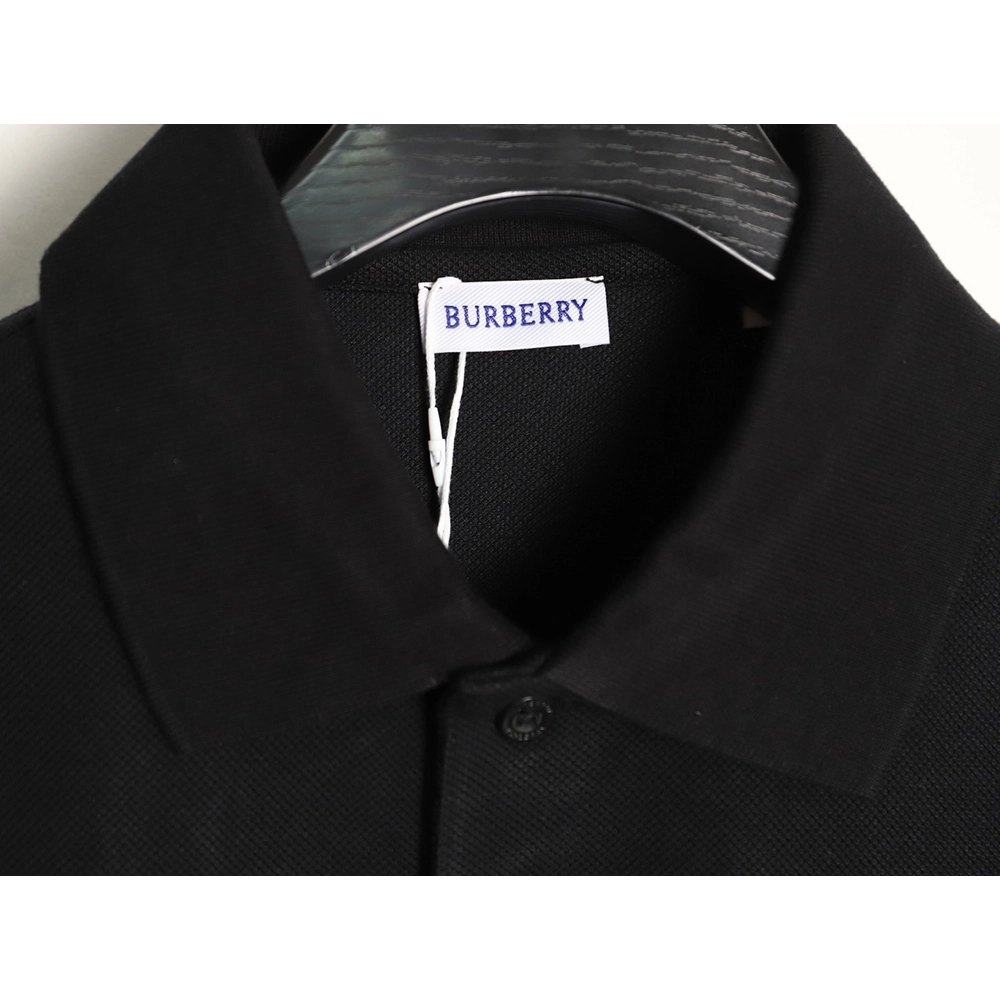 Burberry Embroidered Iridescent Equestrian Knight Polo Shirt TSK1,Burberry