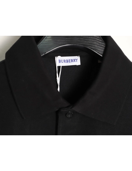 Burberry Embroidered Iridescent Equestrian Knight Polo Shirt TSK1,Burberry