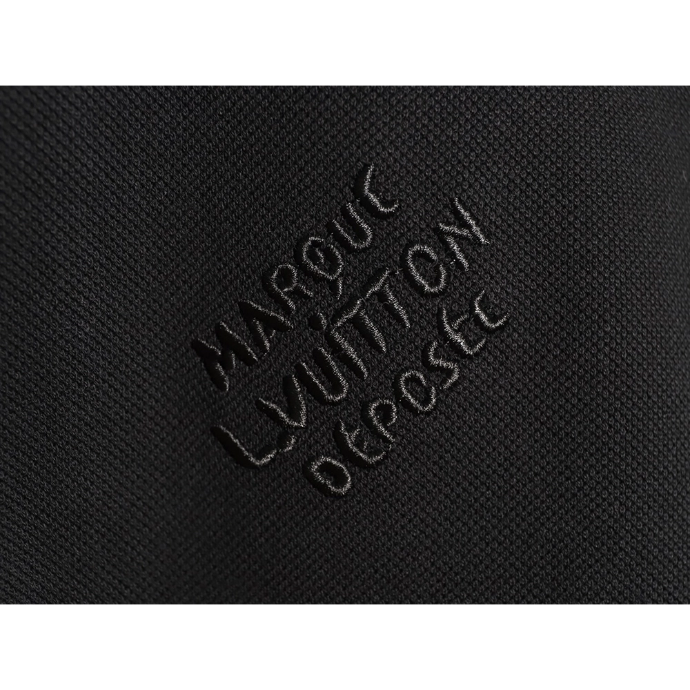 Louis Vuitton Embroidered Signature Short-Sleeve Polo Shirt TSK1,Louis Vuitton