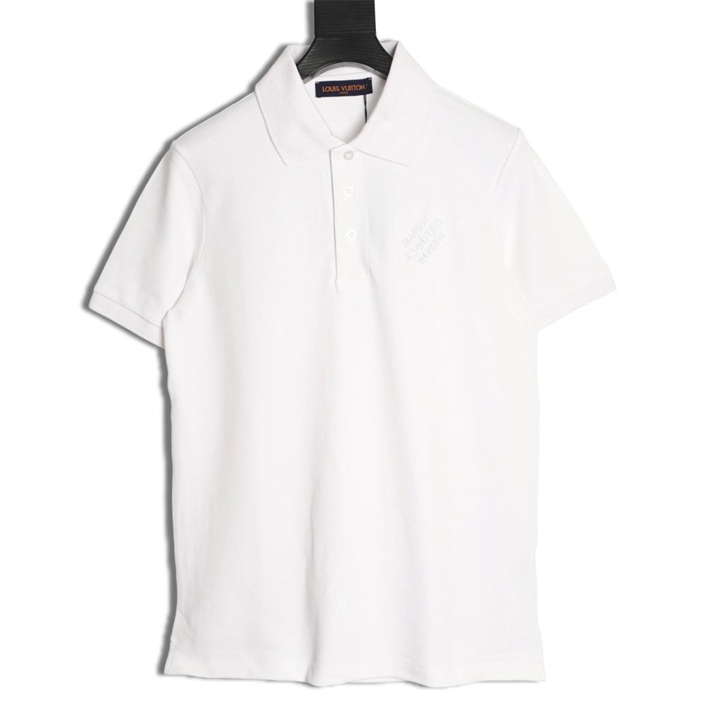Louis Vuitton Embroidered Signature Short-Sleeve Polo Shirt,Louis Vuitton