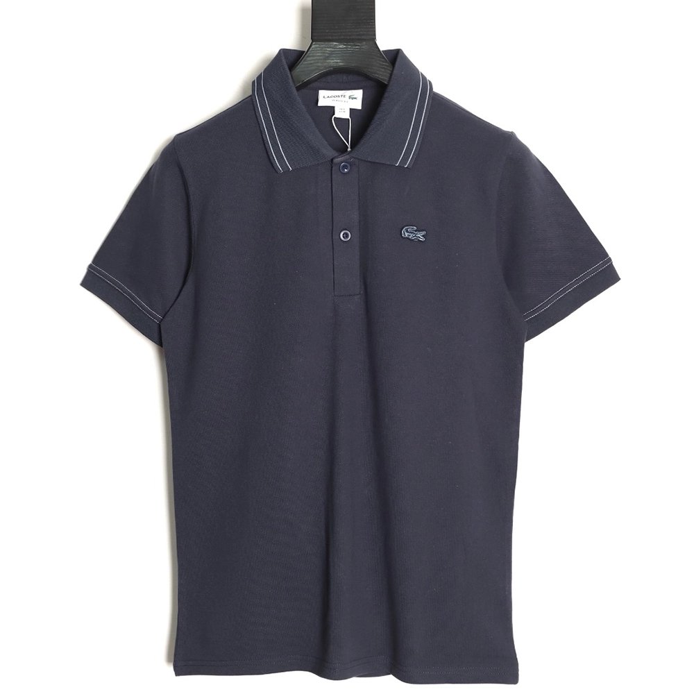 Lacoste gold-trimmed crocodile logo short-sleeved polo shirt TSK1,Lacoste