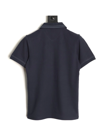 Lacoste gold-trimmed crocodile logo short-sleeved polo shirt TSK1,Lacoste