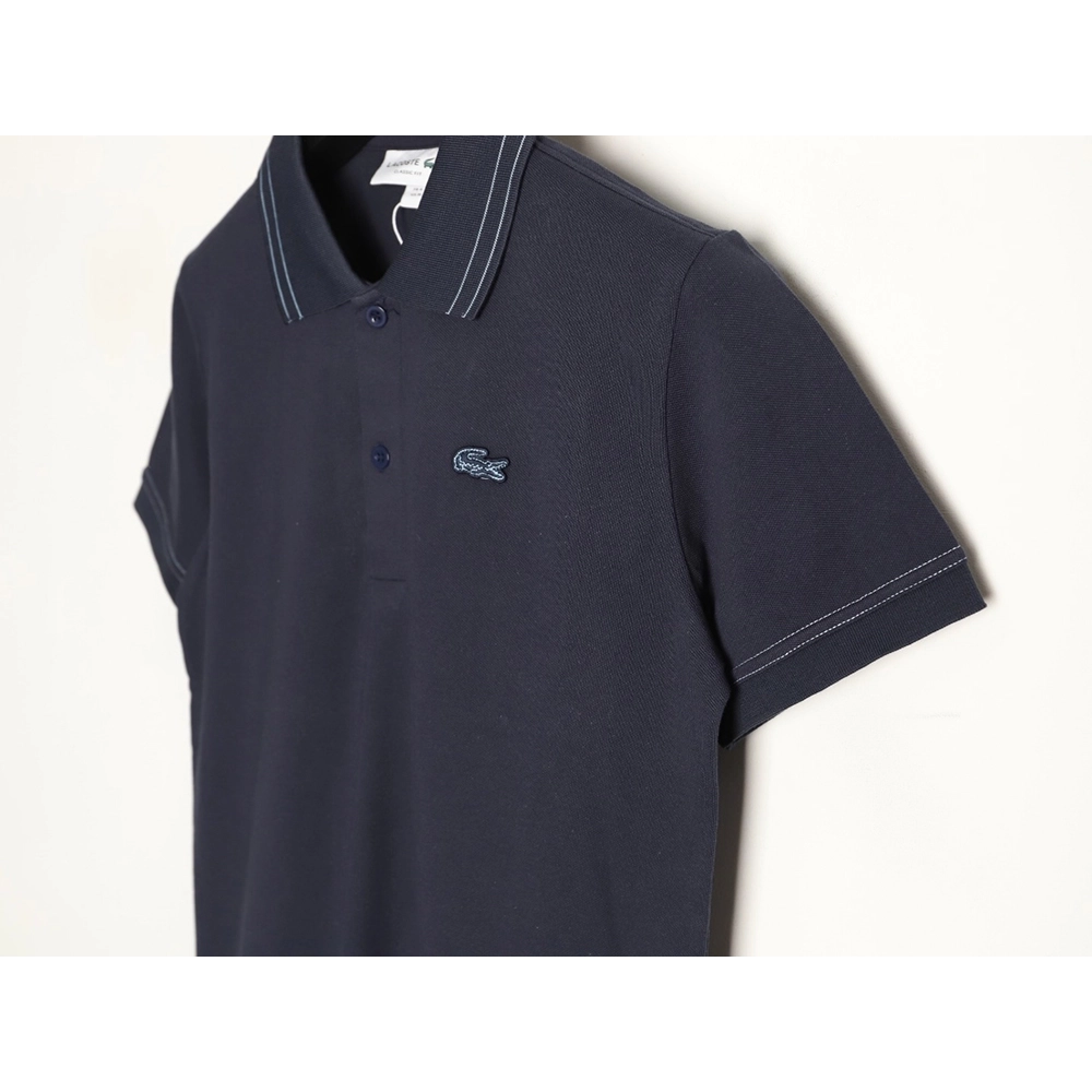Lacoste gold-trimmed crocodile logo short-sleeved polo shirt TSK1,Lacoste