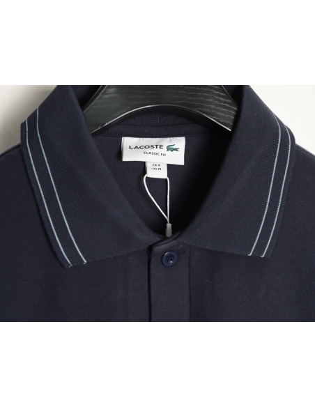 Lacoste gold-trimmed crocodile logo short-sleeved polo shirt TSK1,Lacoste