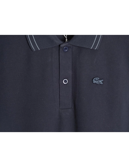Lacoste gold-trimmed crocodile logo short-sleeved polo shirt TSK1,Lacoste