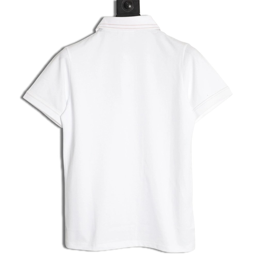Lacoste gold-trimmed crocodile logo short-sleeved polo shirt,Lacoste
