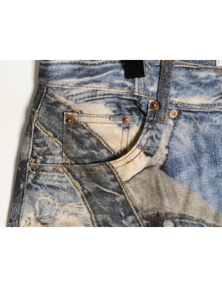 Acne Studios Loose-fitting Ripped Graffiti Print Jeans,Acne Studios