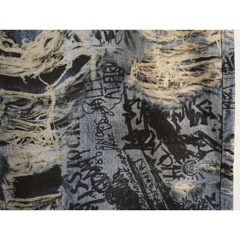 Acne Studios Loose-fitting Ripped Graffiti Print Jeans,Acne Studios