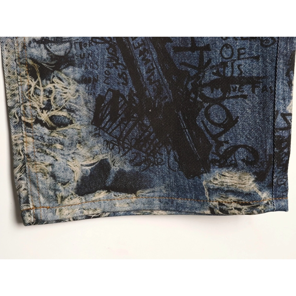 Acne Studios Loose-fitting Ripped Graffiti Print Jeans,Acne Studios