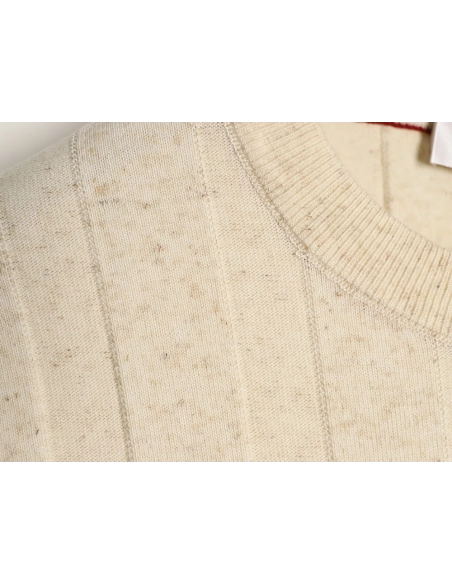 Brunello Cucinelli Button Ribbed Henley Collar Knit Short Sleeve T-Shirt,Brunello Cucinelli