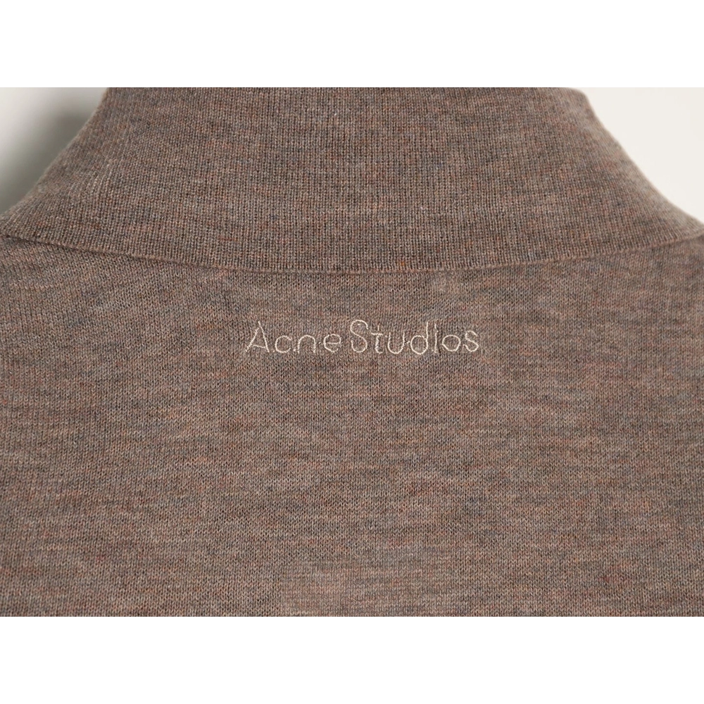 Acne Studios Faux-Layered Cashmere Knit Collared Polo Shirt,Acne Studios