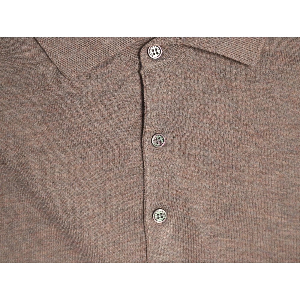 Acne Studios Faux-Layered Cashmere Knit Collared Polo Shirt,Acne Studios