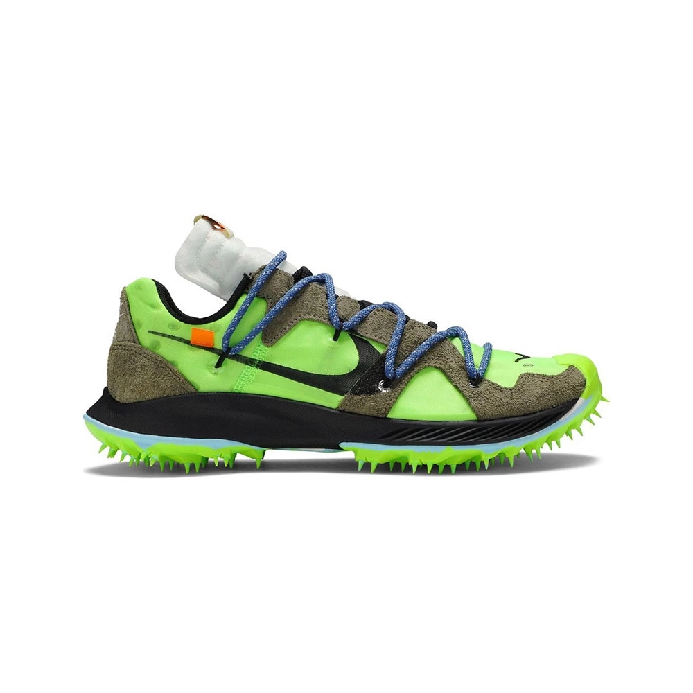 OffWhite x Air Zoom Terra Kiger 5 Athlete in Progress Electric Green,NIKE ZOOM,NIKE SHOES Reps