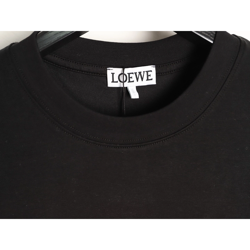 Loewe Neon-Embroidered Fluorescent Pink Short-Sleeve T-Shirt TSK1,Loewe