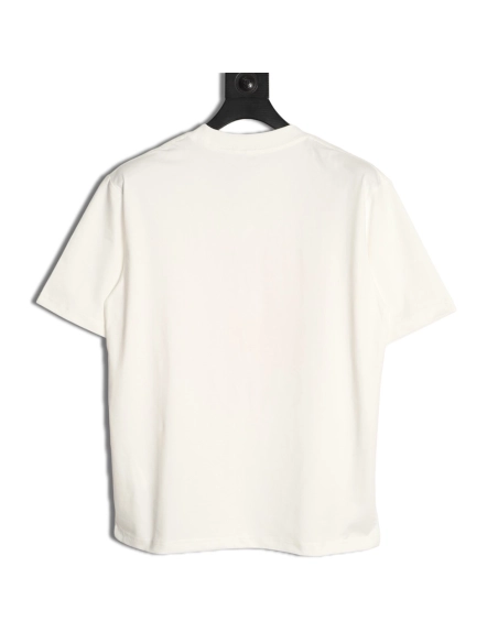 Loewe Neon-Embroidered Fluorescent Pink Short-Sleeve T-Shirt,Loewe
