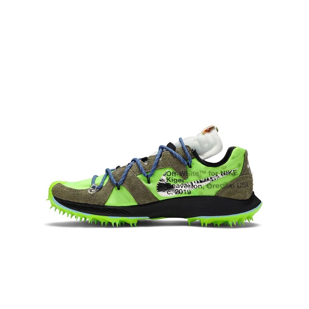 OffWhite x Air Zoom Terra Kiger 5 Athlete in Progress Electric Green,NIKE ZOOM,NIKE SHOES Reps