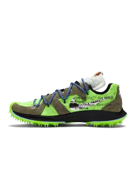 OffWhite x Air Zoom Terra Kiger 5 Athlete in Progress Electric Green,NIKE ZOOM,NIKE SHOES Reps