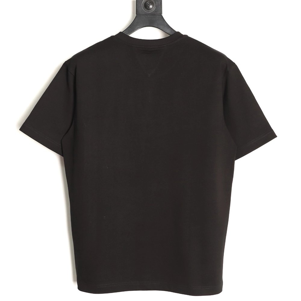 Bottega Veneta Woven Square Leather Rivet Pocket Short-Sleeve T-Shirt TSK1,Bottega Veneta