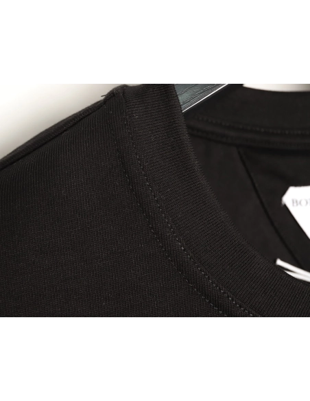 Bottega Veneta Woven Square Leather Rivet Pocket Short-Sleeve T-Shirt TSK1,Bottega Veneta