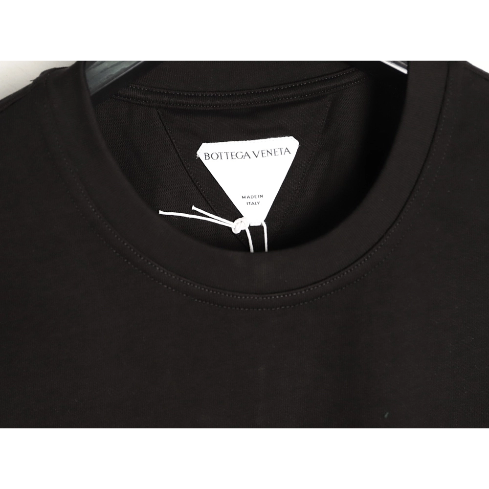 Bottega Veneta Woven Square Leather Rivet Pocket Short-Sleeve T-Shirt TSK1,Bottega Veneta