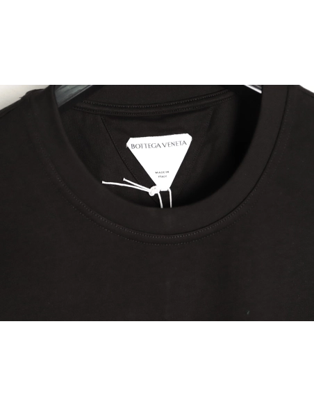Bottega Veneta Woven Square Leather Rivet Pocket Short-Sleeve T-Shirt TSK1,Bottega Veneta