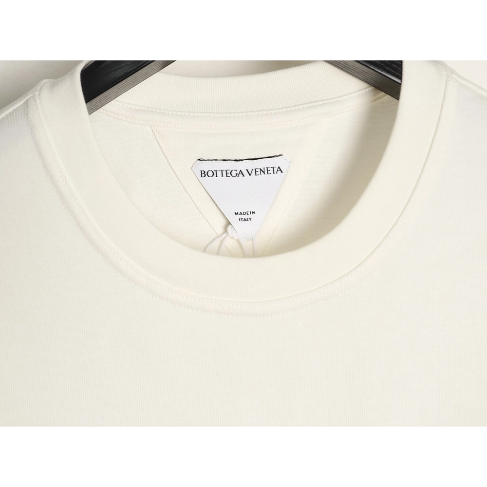 Bottega Veneta Woven Square Leather Rivet Pocket Short-Sleeve T-Shirt,Bottega Veneta
