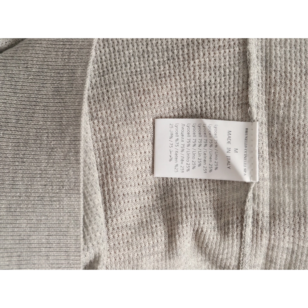 Brunello Cucinelli Henley Collar Knit Short Sleeve T-Shirt TSK1,Brunello Cucinelli