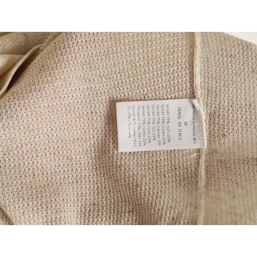 Brunello Cucinelli Henley Collar Knit Short Sleeve T-Shirt,Brunello Cucinelli