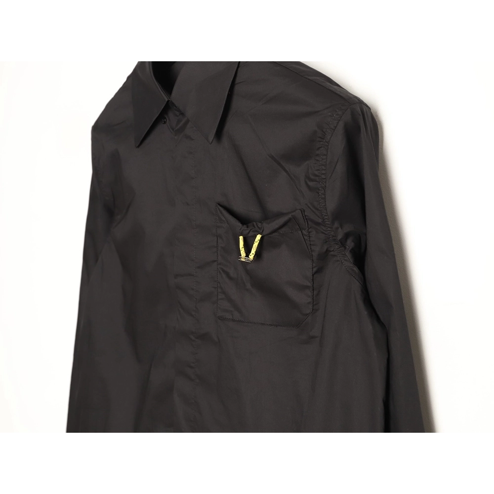 Fendi drawstring poplin long-sleeved shirt,Fendi