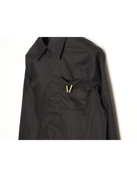 Fendi drawstring poplin long-sleeved shirt,Fendi
