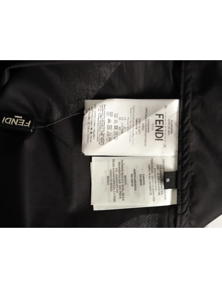 Fendi drawstring poplin long-sleeved shirt,Fendi