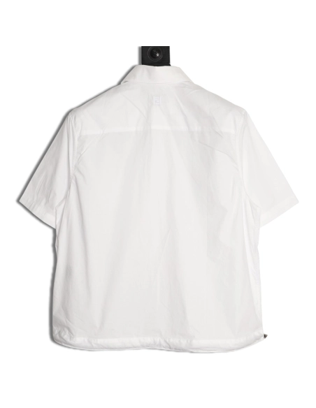 Fendi drawstring poplin short-sleeved shirt,Fendi