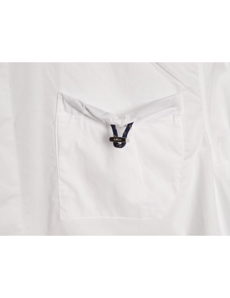 Fendi drawstring poplin short-sleeved shirt,Fendi