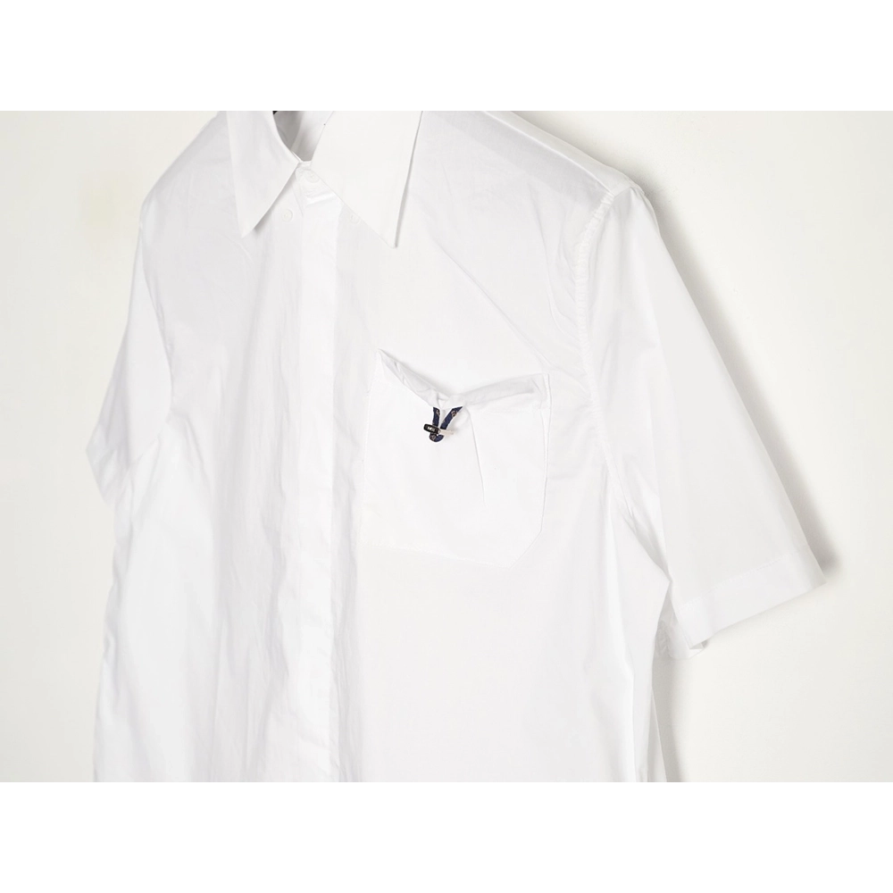 Fendi drawstring poplin short-sleeved shirt,Fendi