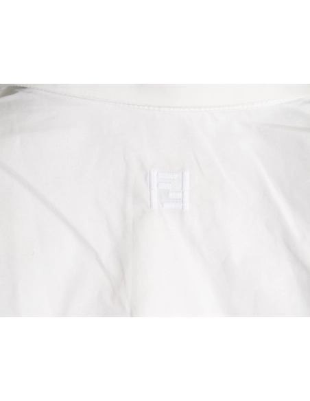 Fendi drawstring poplin short-sleeved shirt,Fendi