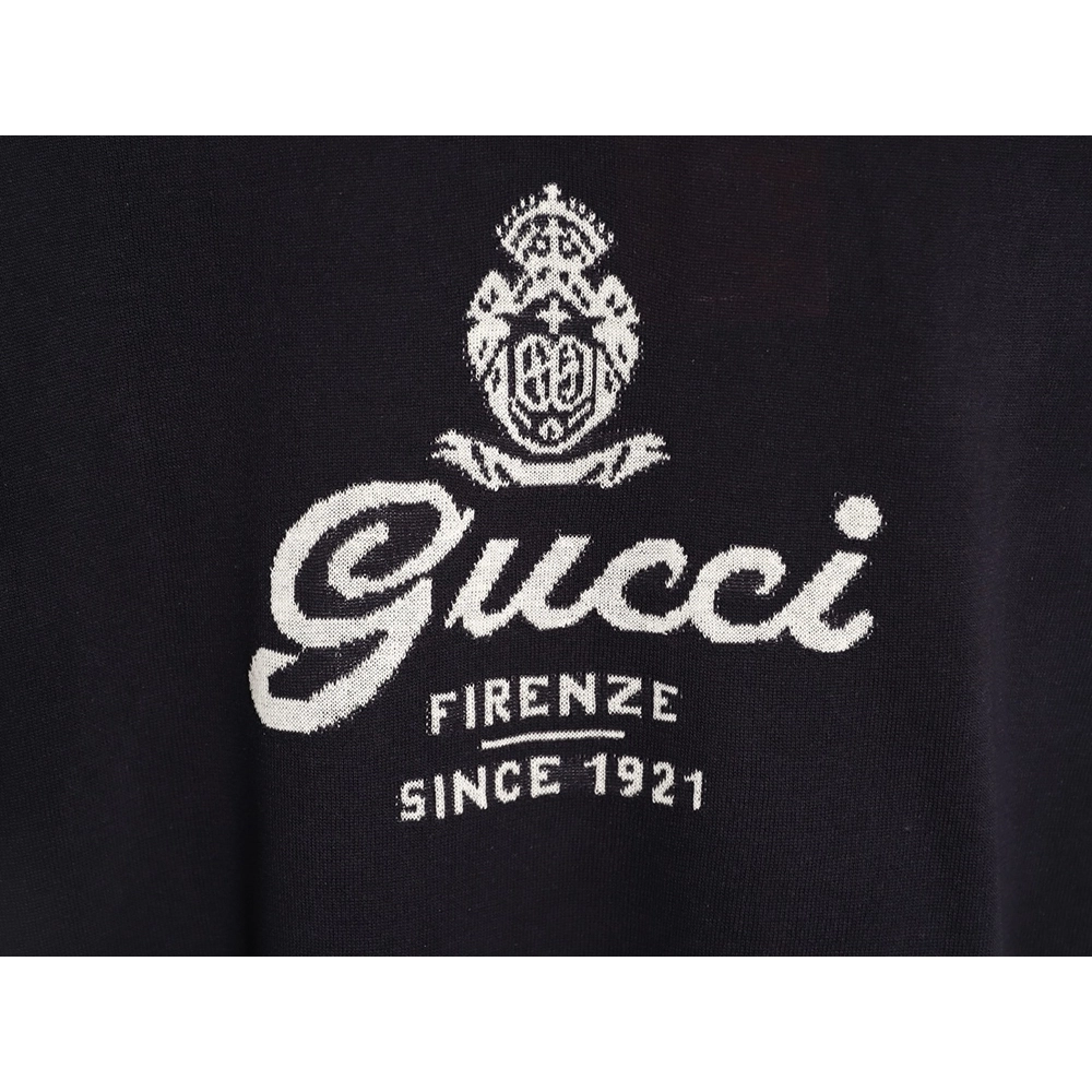 Gucci letter intarsia knit short-sleeved T-shirt,Gucci