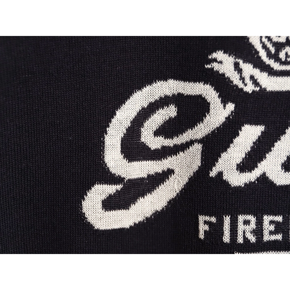 Gucci letter intarsia knit short-sleeved T-shirt,Gucci