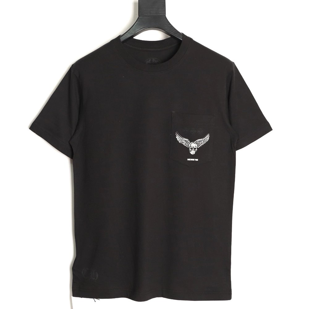 Chrome Hearts FOTI Cross-Skull Short-Sleeve T-Shirt,Chrome Hearts