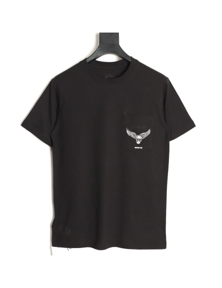Chrome Hearts FOTI Cross-Skull Short-Sleeve T-Shirt,Chrome Hearts