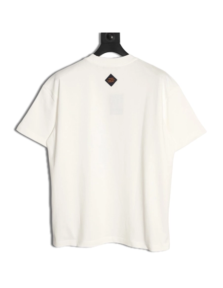 Louis Vuitton Hand-Painted Graffiti Letter Short-Sleeve T-Shirt,Louis Vuitton