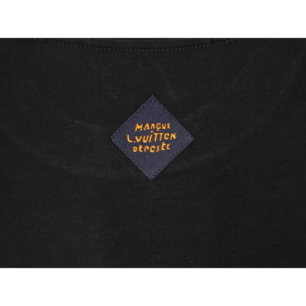 Louis Vuitton Hand-Painted Graffiti Letter Short-Sleeve T-Shirt TSK1,Louis Vuitton