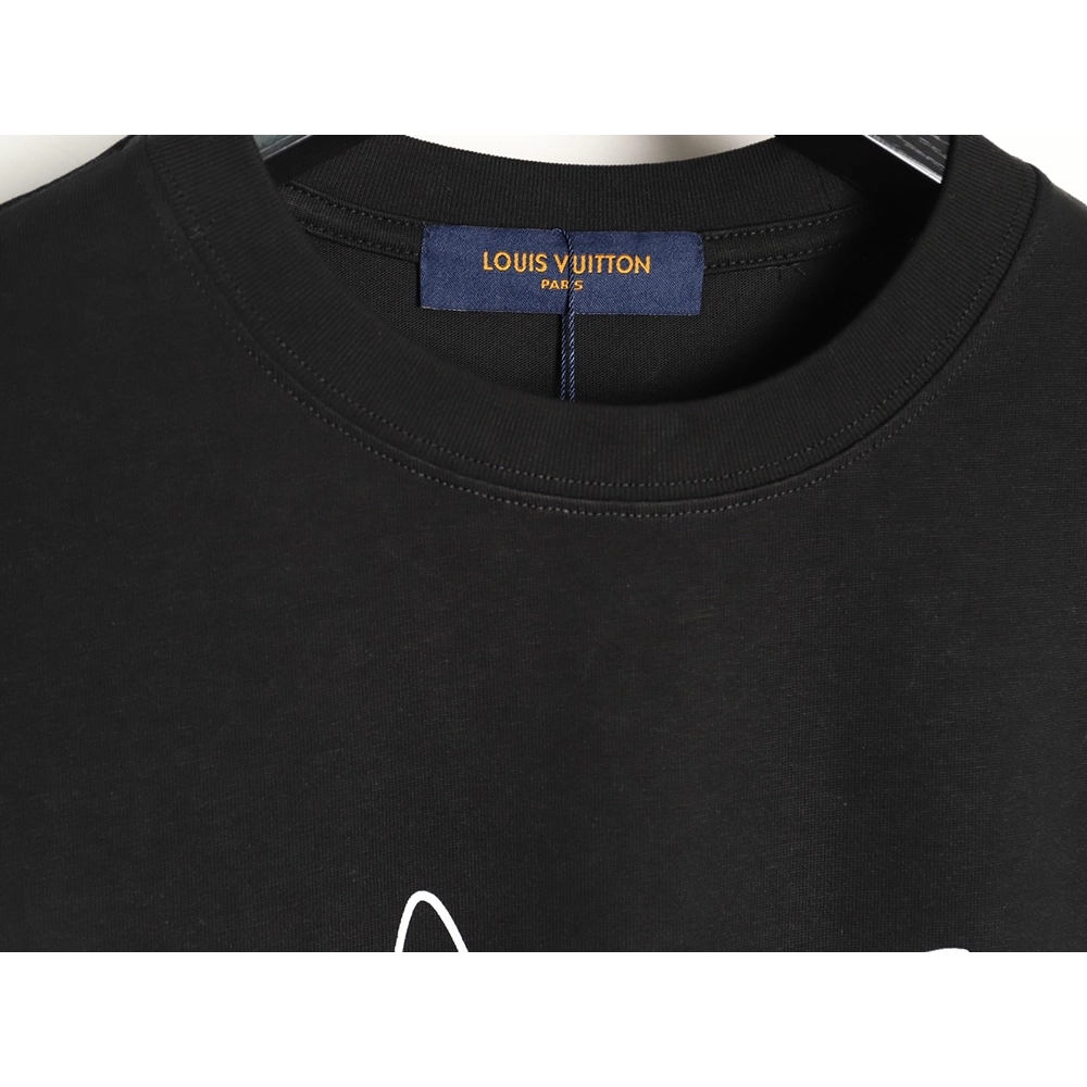 Louis Vuitton Hand-Painted Graffiti Letter Short-Sleeve T-Shirt TSK1,Louis Vuitton