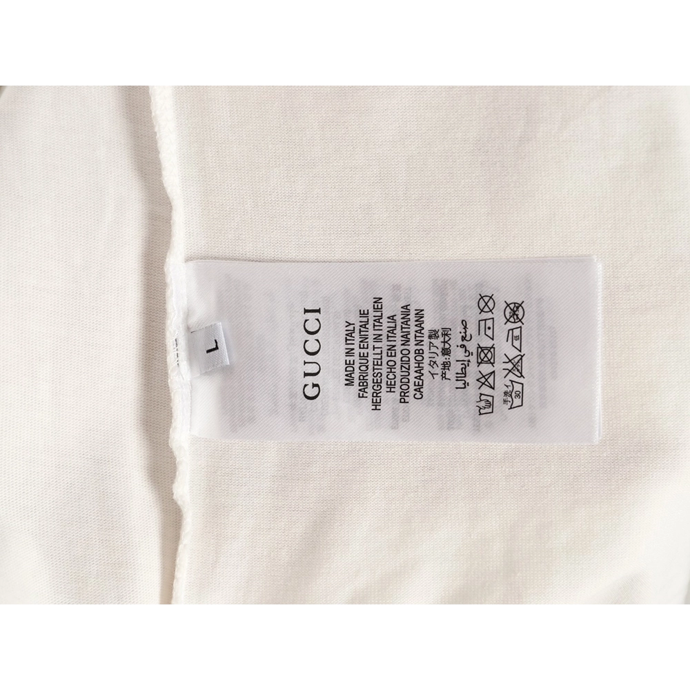 Gucci double G blue embroidered short-sleeved T-shirt,Gucci