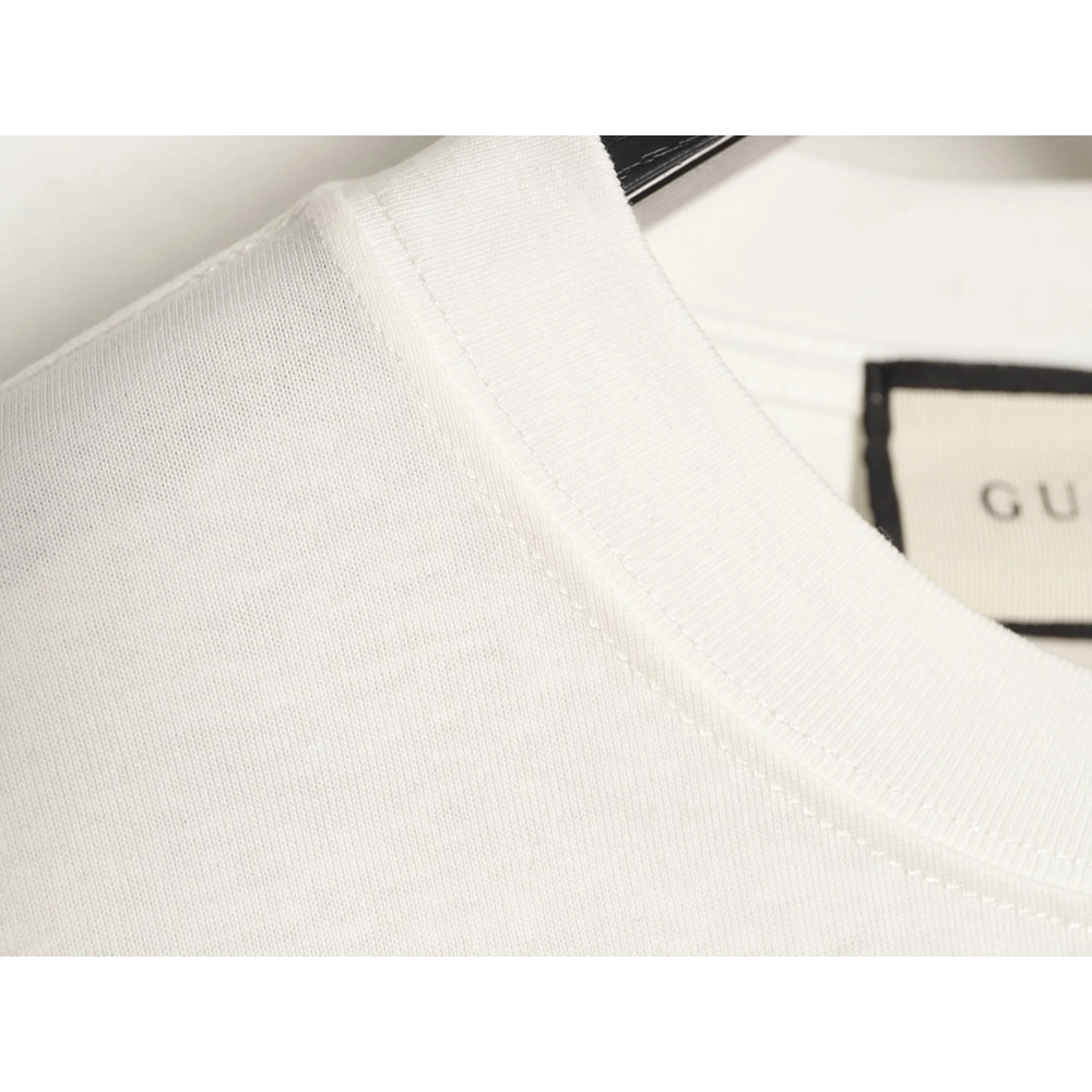 Gucci double G blue embroidered short-sleeved T-shirt,Gucci