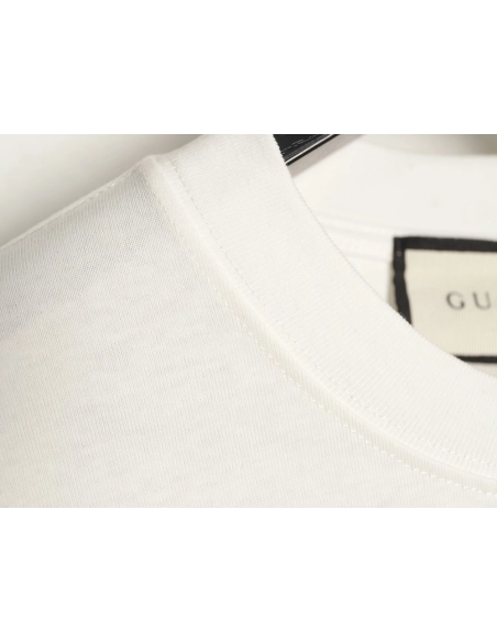 Gucci double G blue embroidered short-sleeved T-shirt,Gucci