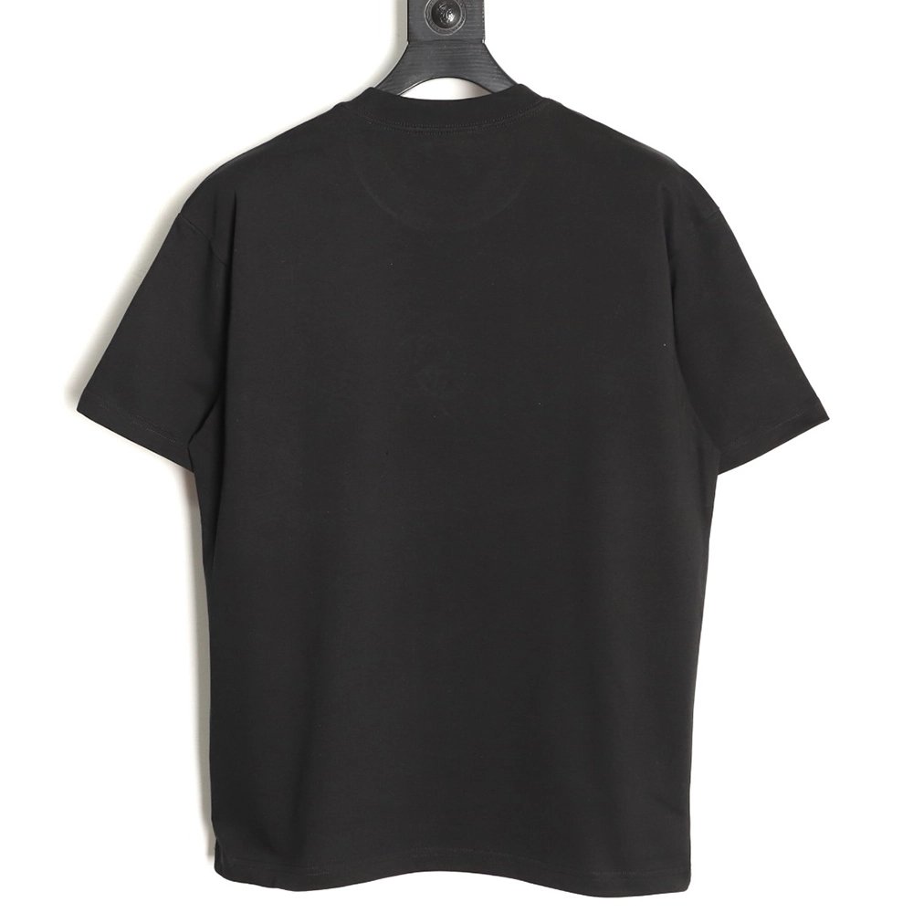 Gucci double G blue embroidered short-sleeved T-shirt TSK1,Gucci