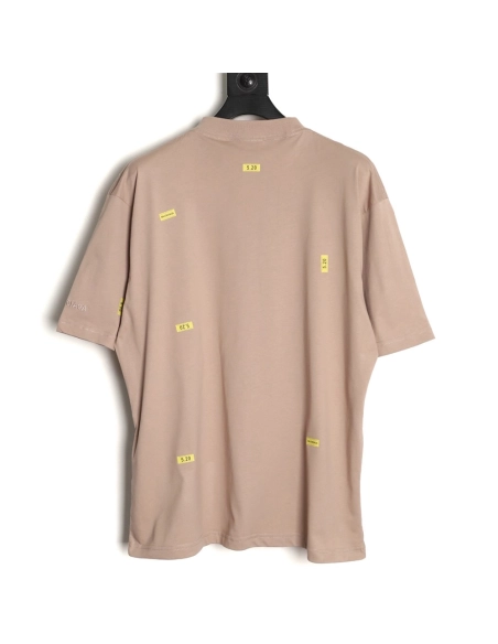 Balenciaga 520 Embroidered Label Short-Sleeve T-Shirt,Balenciaga